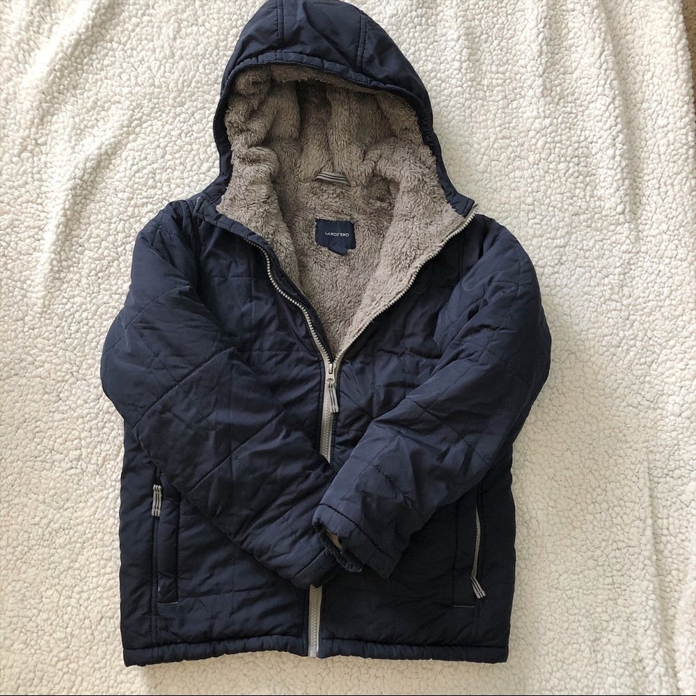 Lands End boys coat size M 10/12